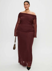 Consideration Maxi Dress Chocolate Curve