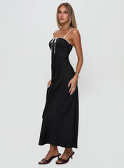 Vasiliki Maxi Dress Black / White