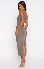Sugar And Spice Bandage Midi Dress Mocha