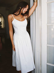 Such A Wallflower Midi Dress White