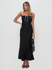 Vasiliki Maxi Dress Black / White