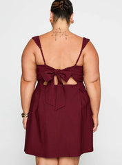 Xanthus Mini Dress Red Curve