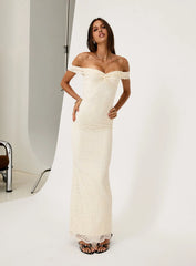 Anabeila Strapless Maxi Dress Lemon