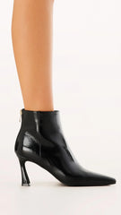 Scotty Boots - Black Crinkle Patent