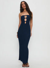 Saijana Strapless Maxi Dress Navy