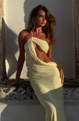 Monaco Moment Maxi Dress Lemon