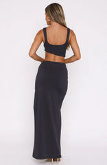 It Feels Wrong Maxi Dress Steel