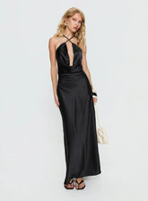 Paradox Cowl Maxi Dress Black