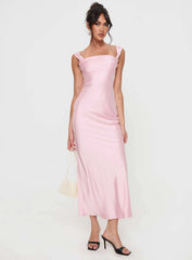 Azura Off The Shoulder Maxi Dress Pink