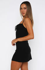 On The Cover Mini Dress Black