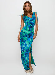 Symphonies Cowl Maxi Dress Multi