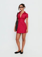 Motley Mini Dress Red