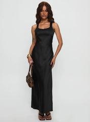 Alter Egos Drape Maxi Dress Black