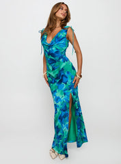 Symphonies Cowl Maxi Dress Multi