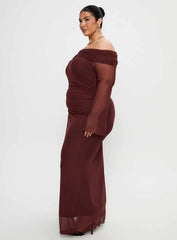 Consideration Maxi Dress Chocolate Curve