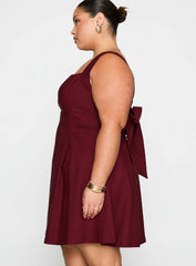 Xanthus Mini Dress Red Curve