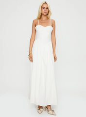 Ceremonious Maxi Dress White
