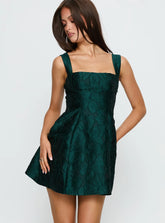 Eloquent Mini Dress Forest Green