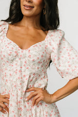 Marguerite Maxi Dress | Cream Floral