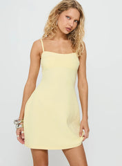 Skarlette Mini Dress Yellow