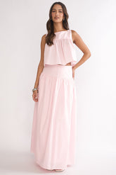 Starlina Wide Waistband Maxi Skirt Rosewater