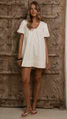 Keeva Mini Dress - Butter