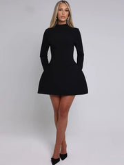 Stylish backless mini dress for women.