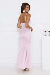 Flirty Petal Pop Maxi Dress Pink