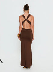 Bambia Maxi Dress Dark Brown