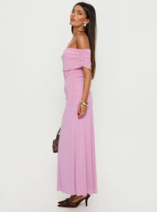Penelopa Off Shoulder Maxi Dress Pink