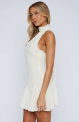 Moonlit Desire Mini Dress Off White