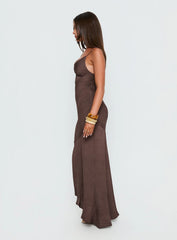 Makaia Balconette Maxi Dress Brown