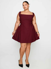 Xanthus Mini Dress Red Curve