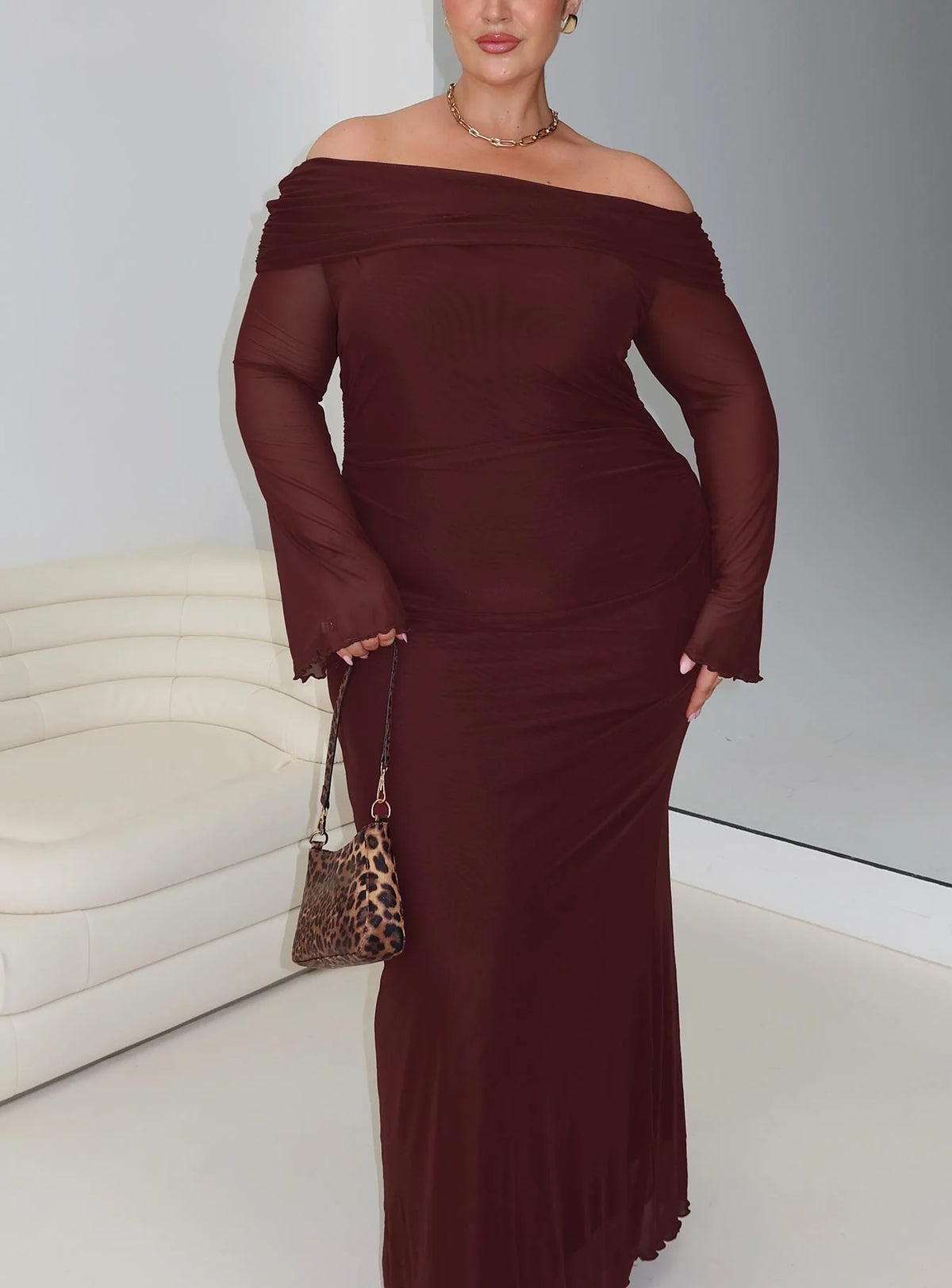 Consideration Maxi Dress Chocolate Curve