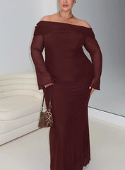 Consideration Maxi Dress Chocolate Curve