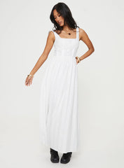 Lorinda Maxi Dress White Lower Impact