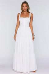 Fashion Snap Maxi Dress White