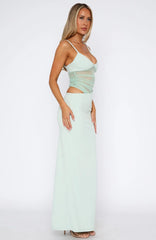 Call Me Up Maxi Dress Mint