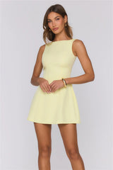 She Is The Mood Mini Dress Yellow