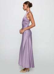 Rousseau Halter Maxi Dress Mauve