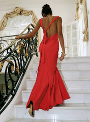 Forbidden Feelings Maxi Dress Red