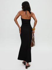 Rapture Halter Maxi Dress Black