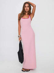 Teisha Halter Maxi Dress Pink