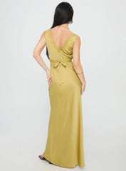Galloway Maxi Dress Chartreuse