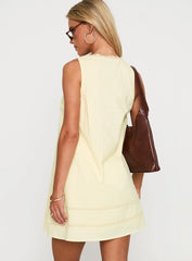 Alanah Mini Dress Lemon