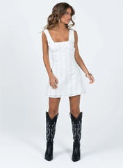 Dasha Mini Dress White Lower Impact