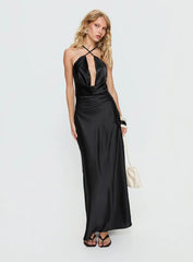 Paradox Cowl Maxi Dress Black