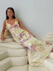 Isakaia Beaded Maxi Dress Floral / Multi