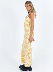 Nellie Maxi Dress Yellow / Red Floral