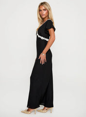 Barbarita Lace Maxi Dress Black